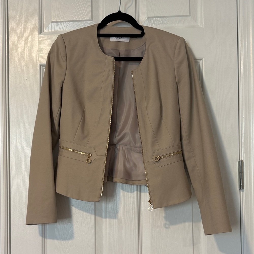 Calvin Klein Tan Women's Blazer